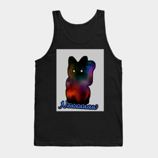 Cat with neaww text Tank Top